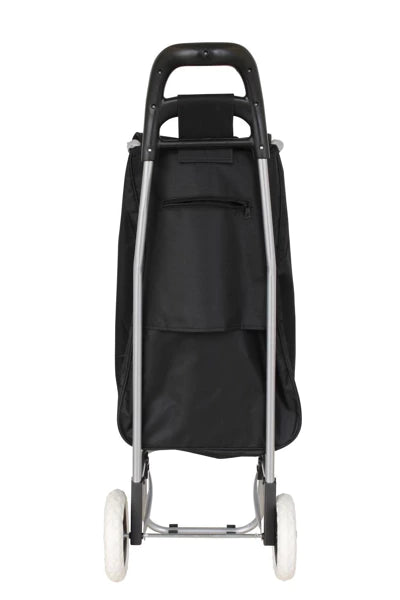 Chariot de Courses Ergonomique – 40L – Noir