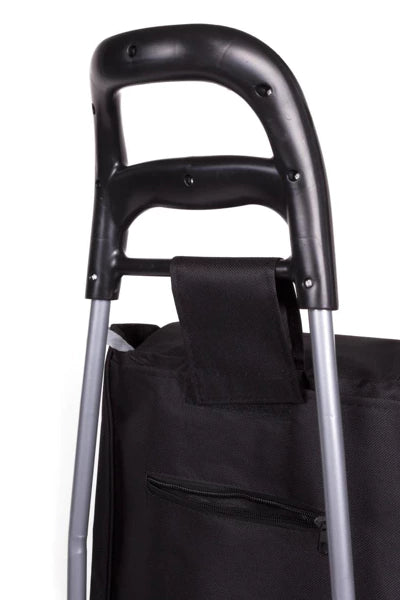 Chariot de Courses Ergonomique – 40L – Noir