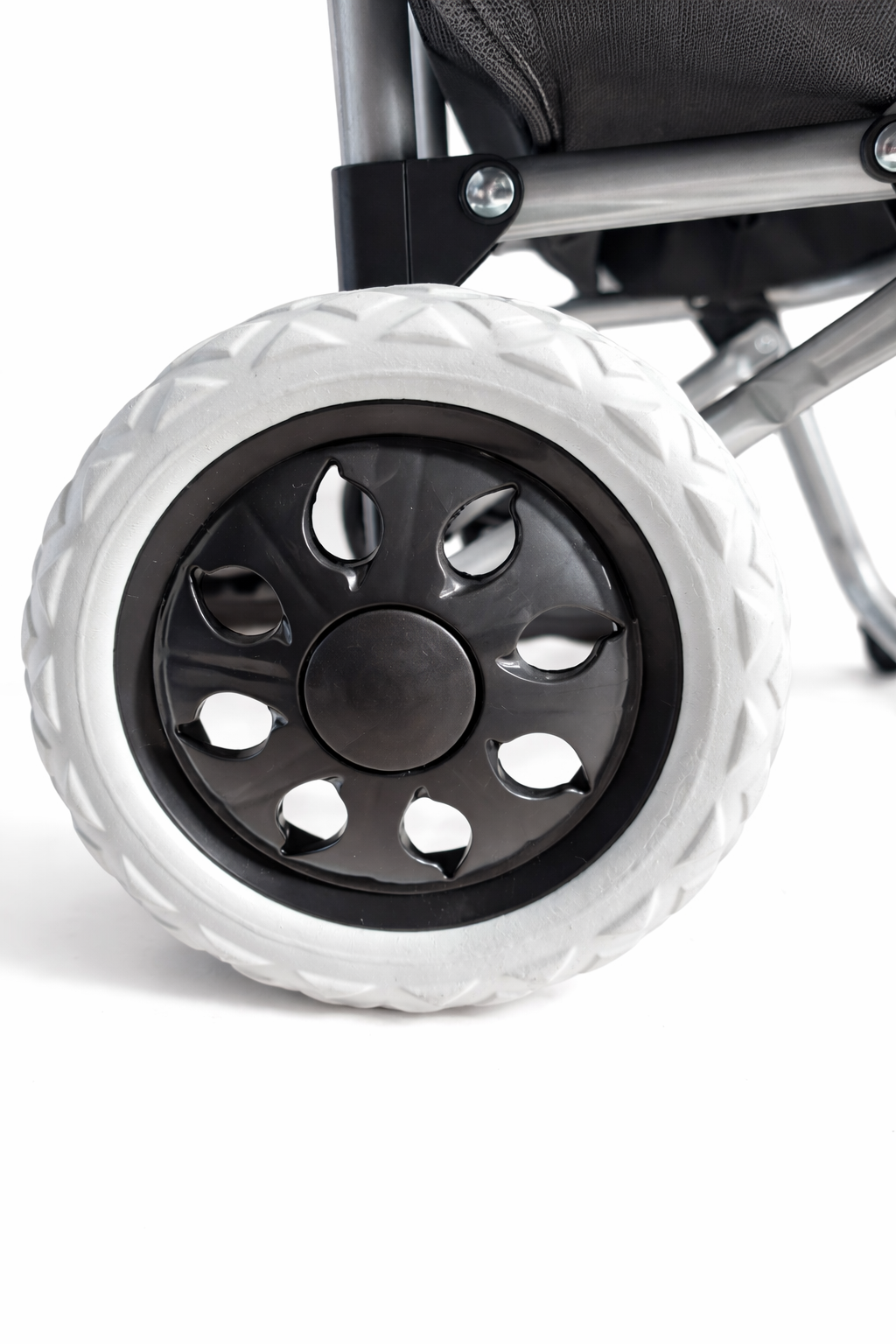 Chariot de Courses Ergonomique – 40L – Noir