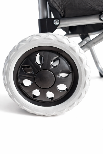 Chariot de Courses Ergonomique – 40L – Noir